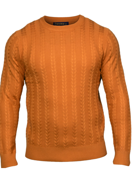 Prestige Prestige L/S Crew Neck Textured Sweater (Solid)