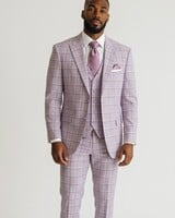 Caravelli 2B Window Paine Vested Suit