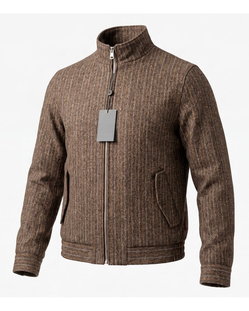 Cigar Cigar Pinstripe Tweed Bomber Set