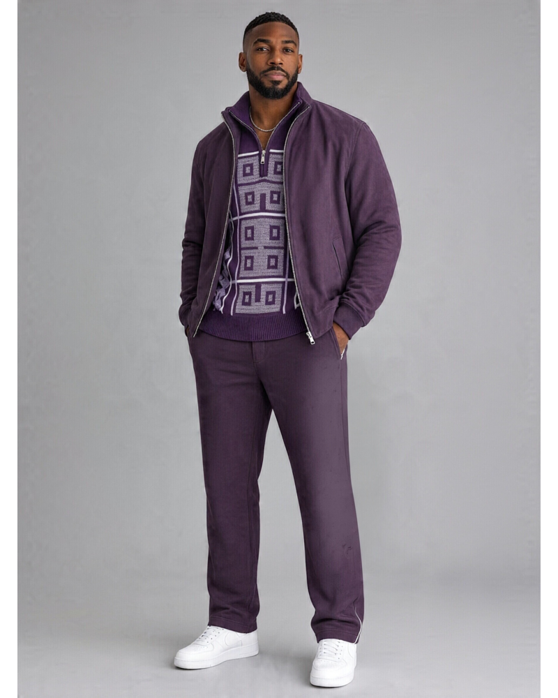 Cigar Cigar Suade Bomber Set