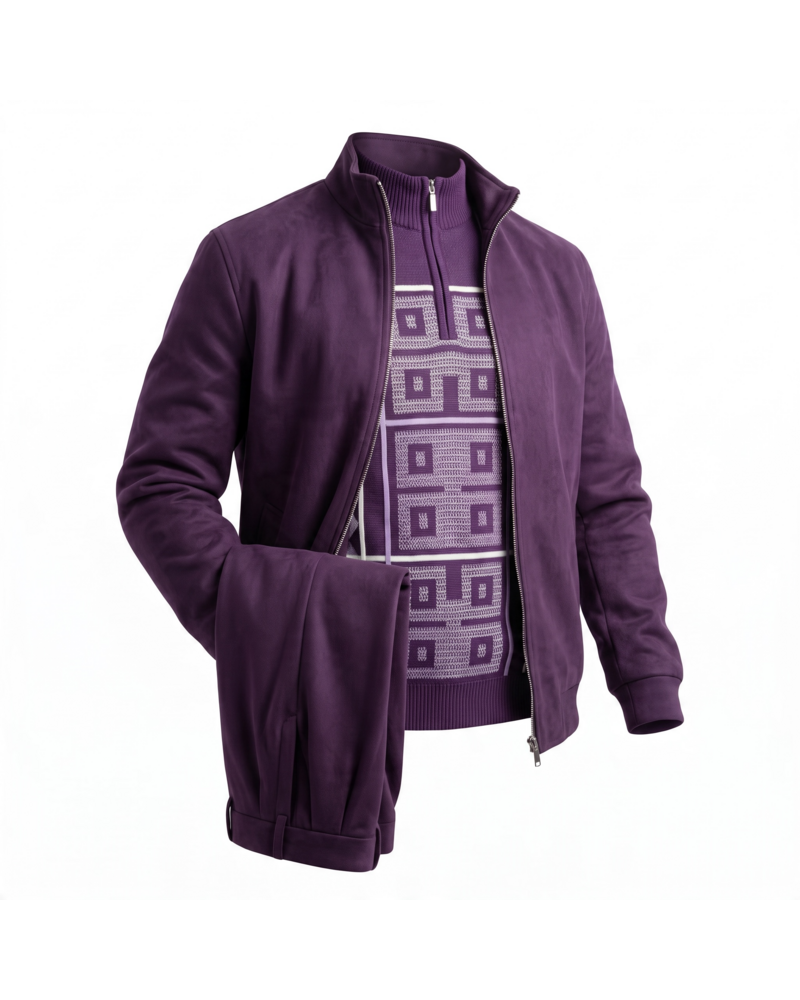 Cigar Cigar Suade Bomber Set
