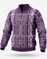 Stacy Adams SA L/S Zip Mock Fancy Sweater