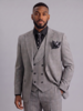 Vitali Vitali 1B Peak Lapel Glen Plaid Vested Suit