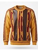 Stacy Adams SA Faux Leather Coogi Crewneck Sweater