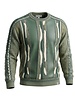 Stacy Adams SA Faux Leather Coogi Crewneck Sweater