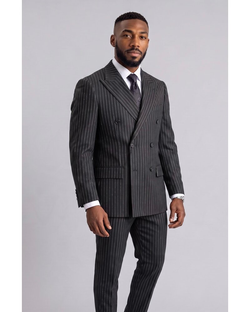 Inserch Inserch D/B Pinstripe Wool Suit