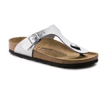 BIRKENSTOCK GIZEH BIRKO-FLOR ARGENT RÉGULIER  043851