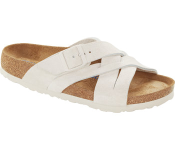 BIRKENSTOCK 1024560 LUGANO ANTIQUE WHITE SUEDE