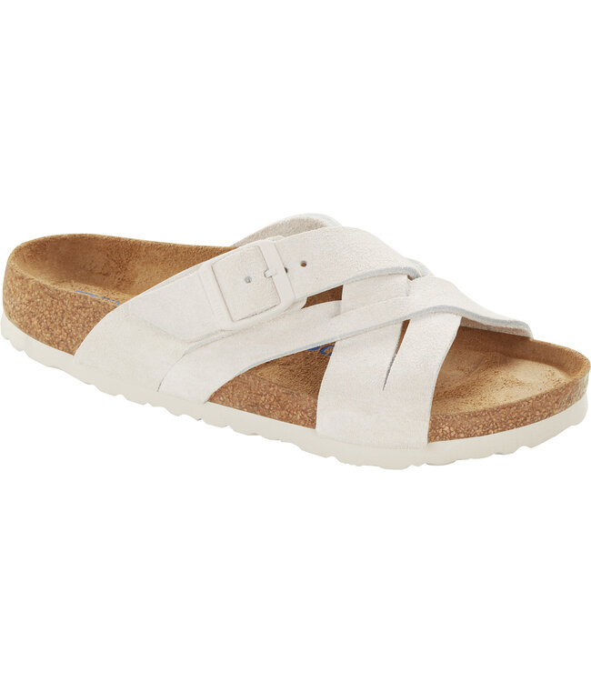 BIRKENSTOCK BIRKENSTOCK 1024560 LUGANO ANTIQUE WHITE SUEDE