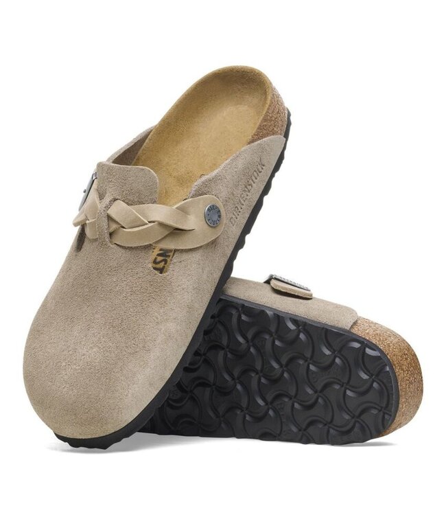 BIRKENSTOCK Birkenstock - BOSTON BRAID SUEDE -  Taupe - 1026694