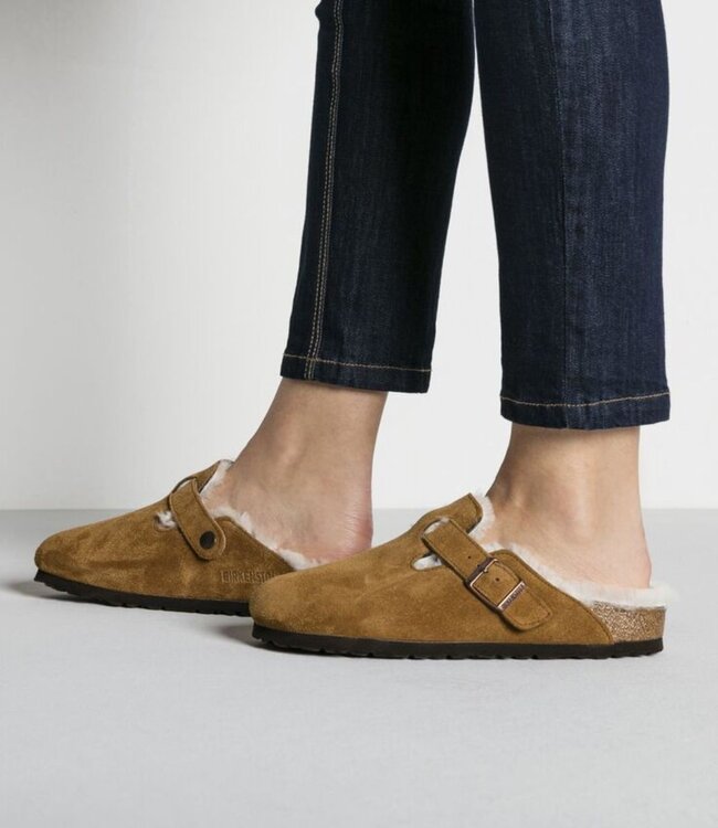 BIRKENSTOCK Birkenstock - BOSTON SHEARLING - Mink - 1001141
