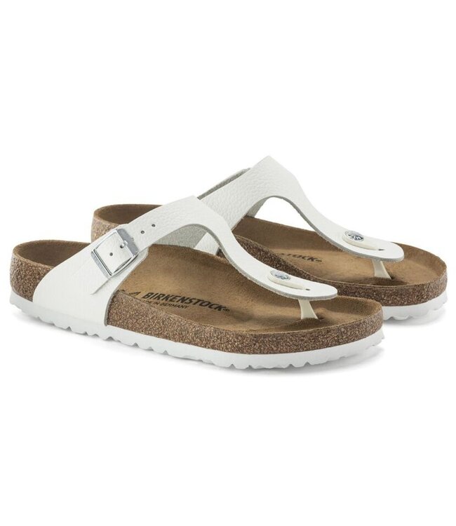 BIRKENSTOCK Birkenstock - GIZEH LEATHER - Blanc - 1024328