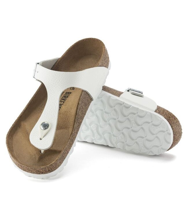 BIRKENSTOCK Birkenstock - GIZEH LEATHER - Blanc - 1024328