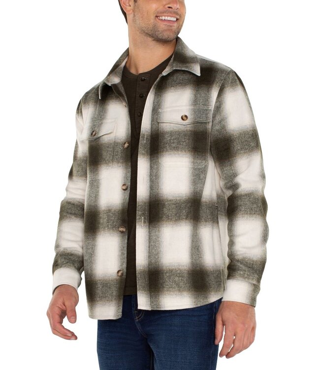 Liverpool - Veste à carreaux ivoire/olive - LG168TM18