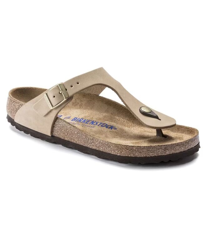 BIRKENSTOCK Sandales - BIRKENSTOCK-GIZEH NUBUCK-SANDCASTLE-1018999