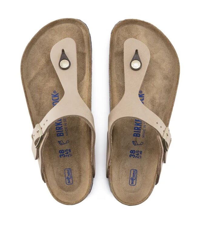 BIRKENSTOCK Sandales - BIRKENSTOCK-GIZEH NUBUCK-SANDCASTLE-1018999