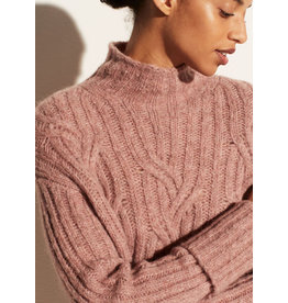 Vince Mirrored Cable Turtleneck