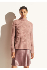 Vince Mirrored Cable Turtleneck