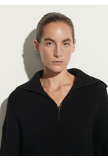 Vince Half Zip Ribbed Pullover