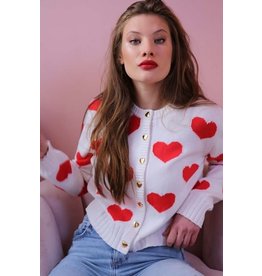 Minnie Rose All Over Heart Cardi