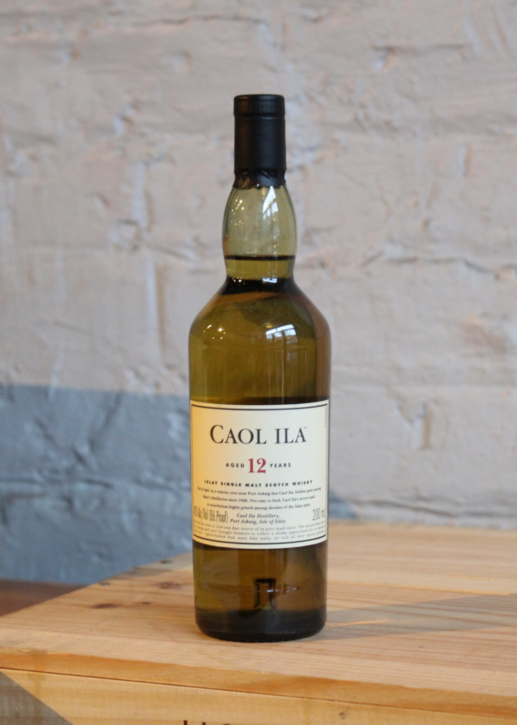 Caol Ila  12yr Single Malt Scotch Whisky - Islay, Scotland (200ml)