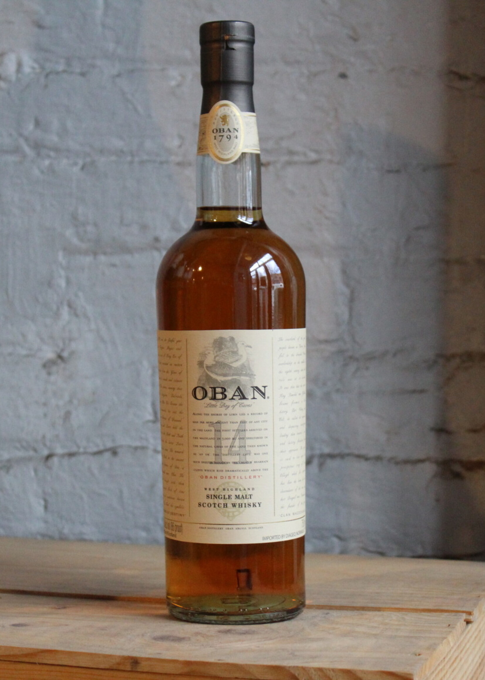 Oban 14 Yr Single Malt Scotch Whisky - West Highland, Scotland (750ml)