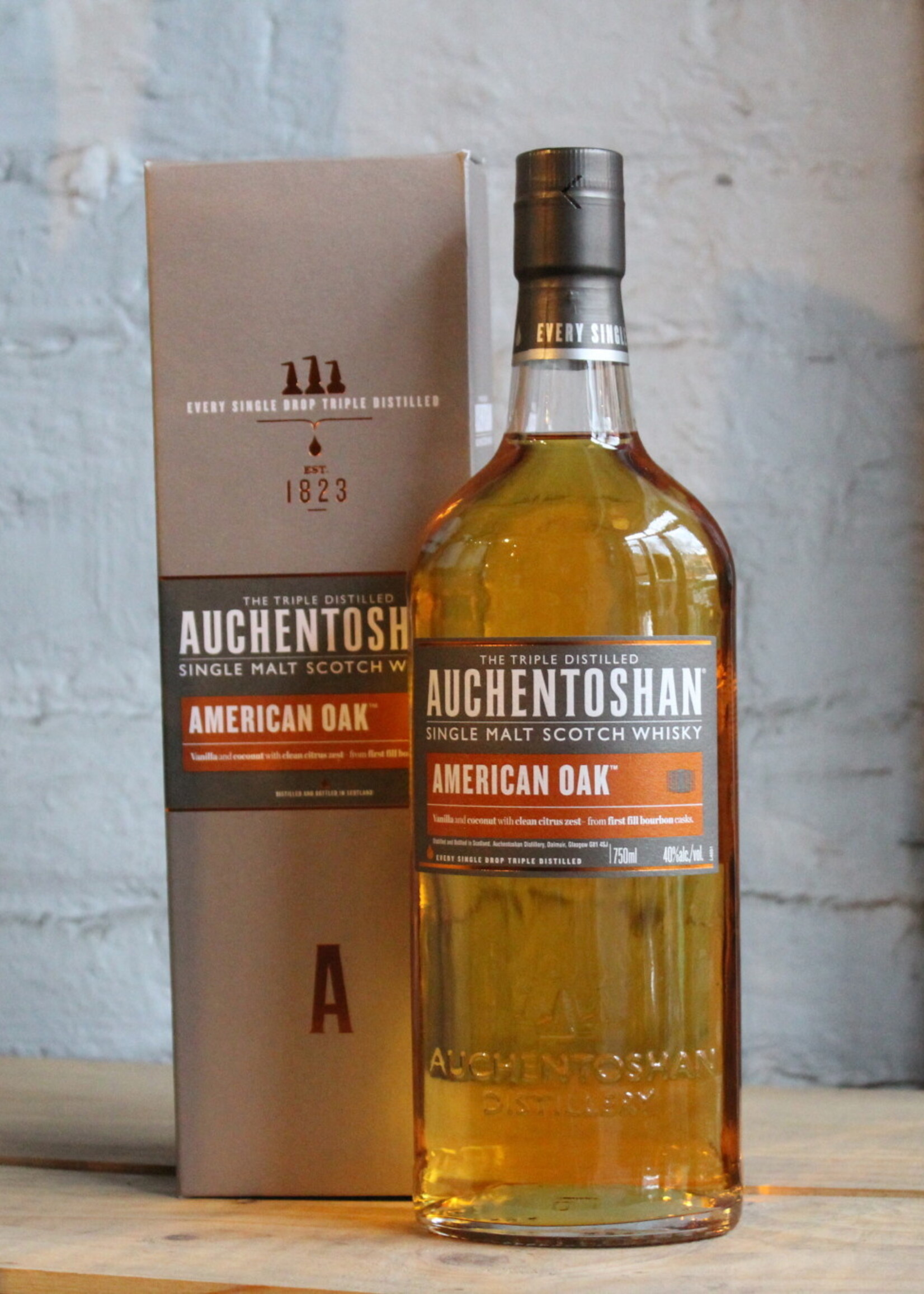 Auchentoshan American Oak Single Malt Scotch - Lowlands, Scotland (750ml)