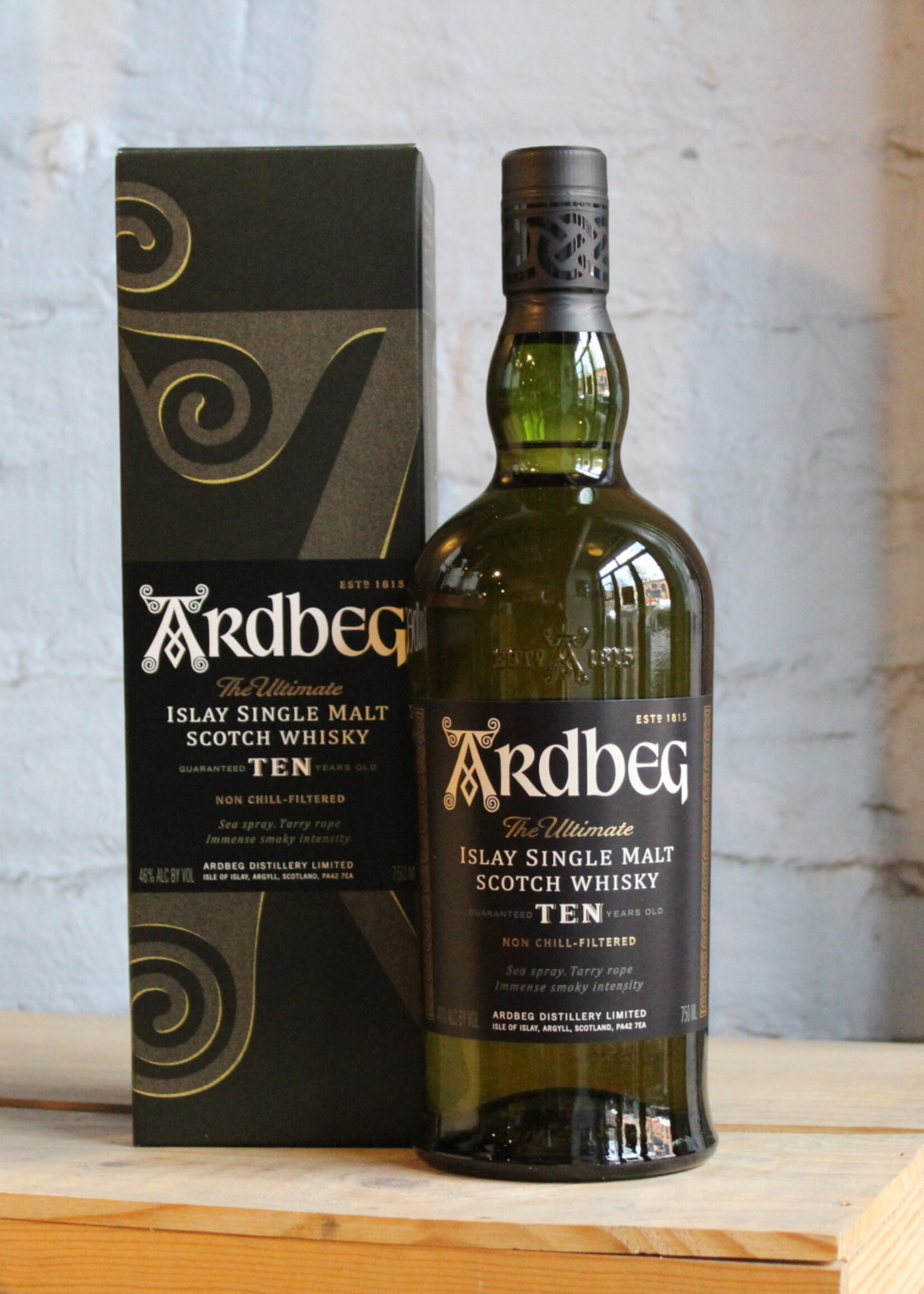 Ardbeg 10yr Single Malt Scotch Whisky - Islay, Scotland (750ml)