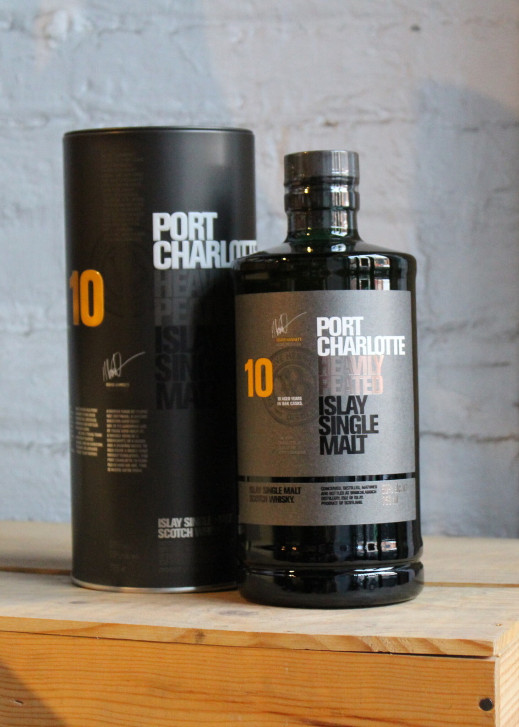 Port Charlotte 10yr Heavily Peated Single Malt Scotch Whisky - Islay, Scotland (750ml)
