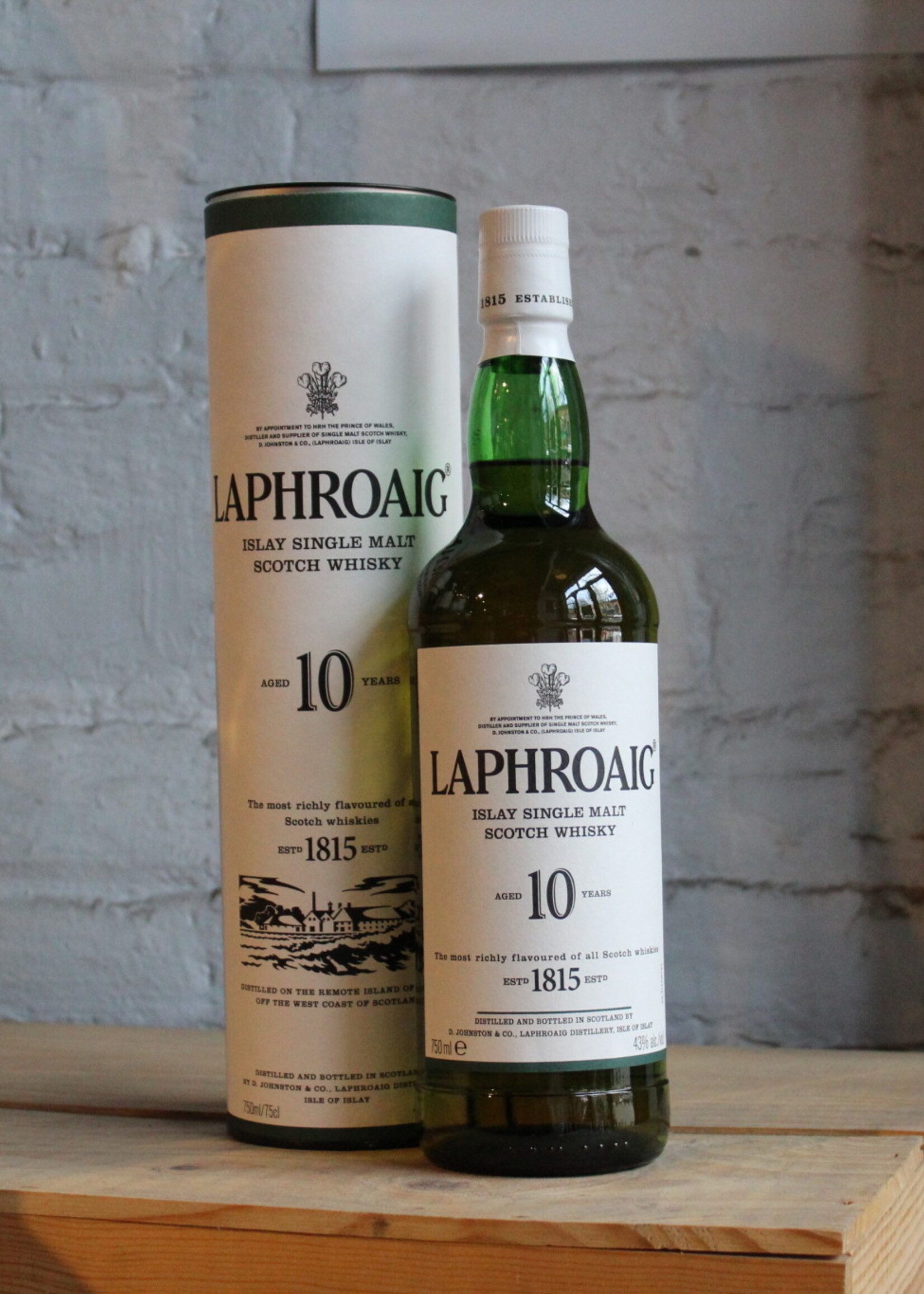 Laphroaig 10yr Single Malt Scotch Whisky - Islay, Scotland (750ml)