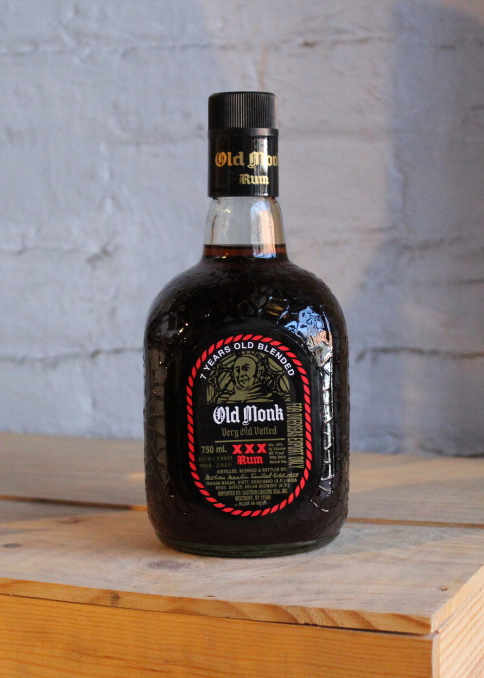 Old Monk 7 Yr Very Old Vatted XXX Rum - Ghaziabad, India (750ml)