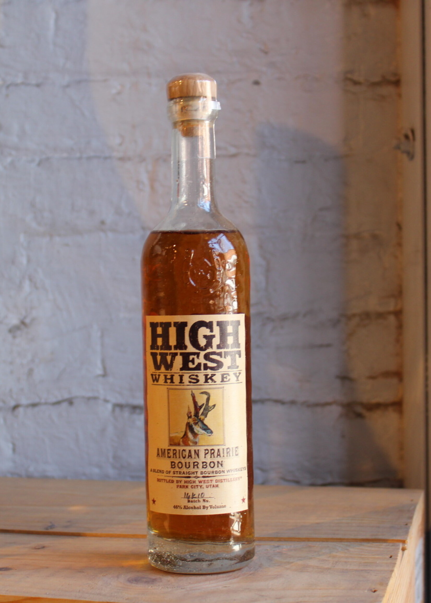 High West Whiskey Bourbon American Prairie 750ml.