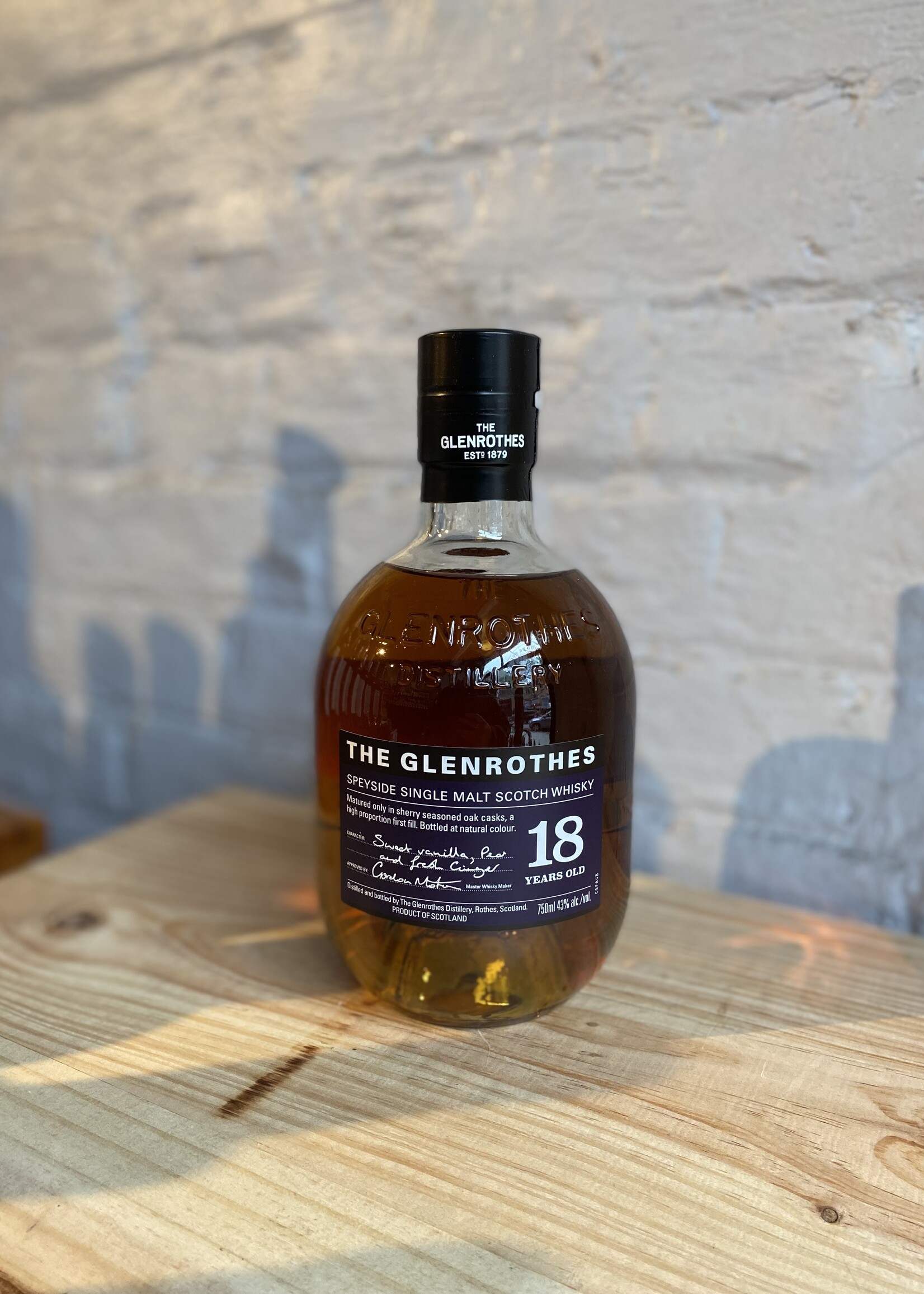 Glenrothes 18yr Single Malt Scotch Whisky - Speyside, Scotland (750ml)
