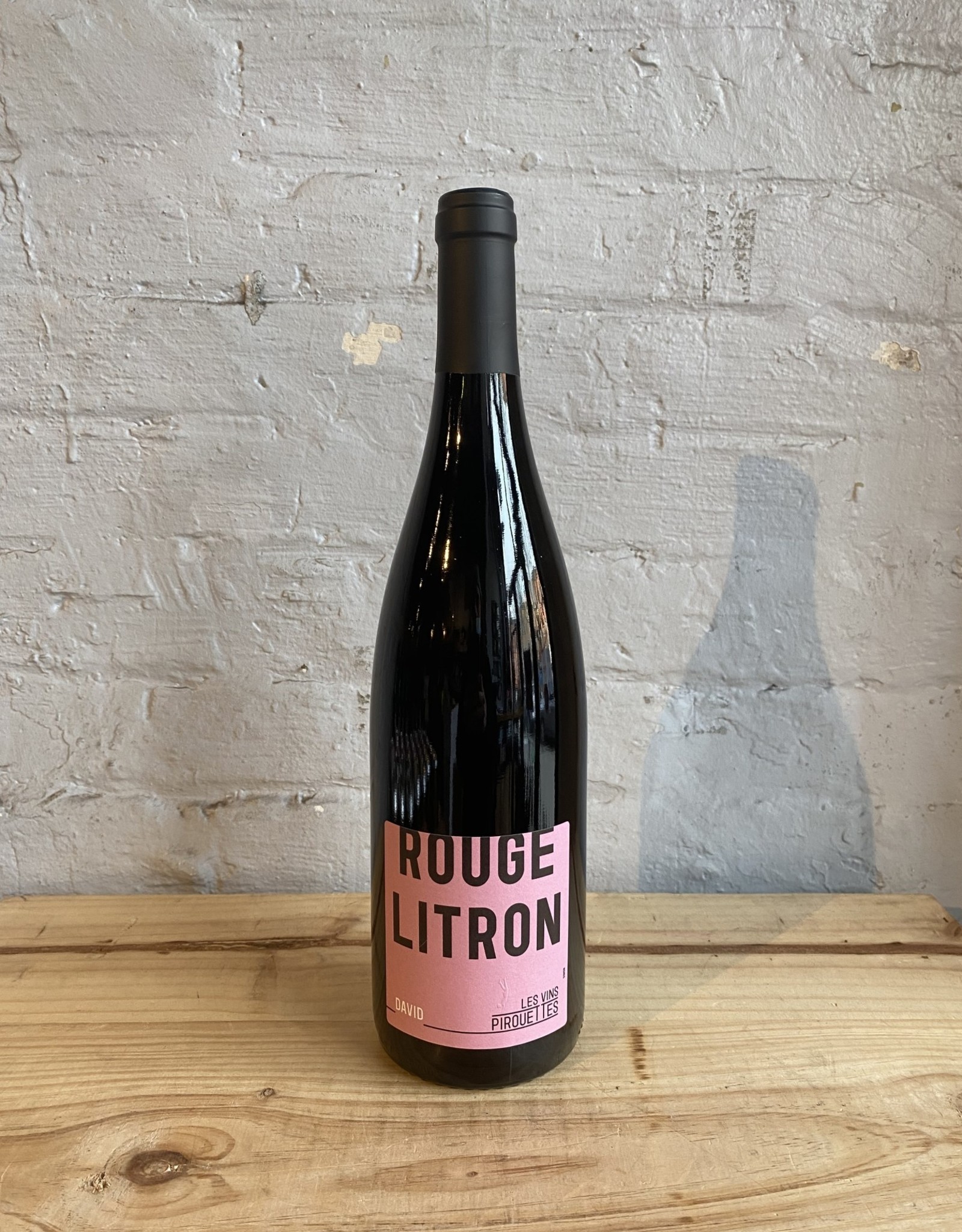 Wine 2018 Les Vins Pirouettes by Binner Rouge Litron de David Pinot Noir - Alsace, France (1L)