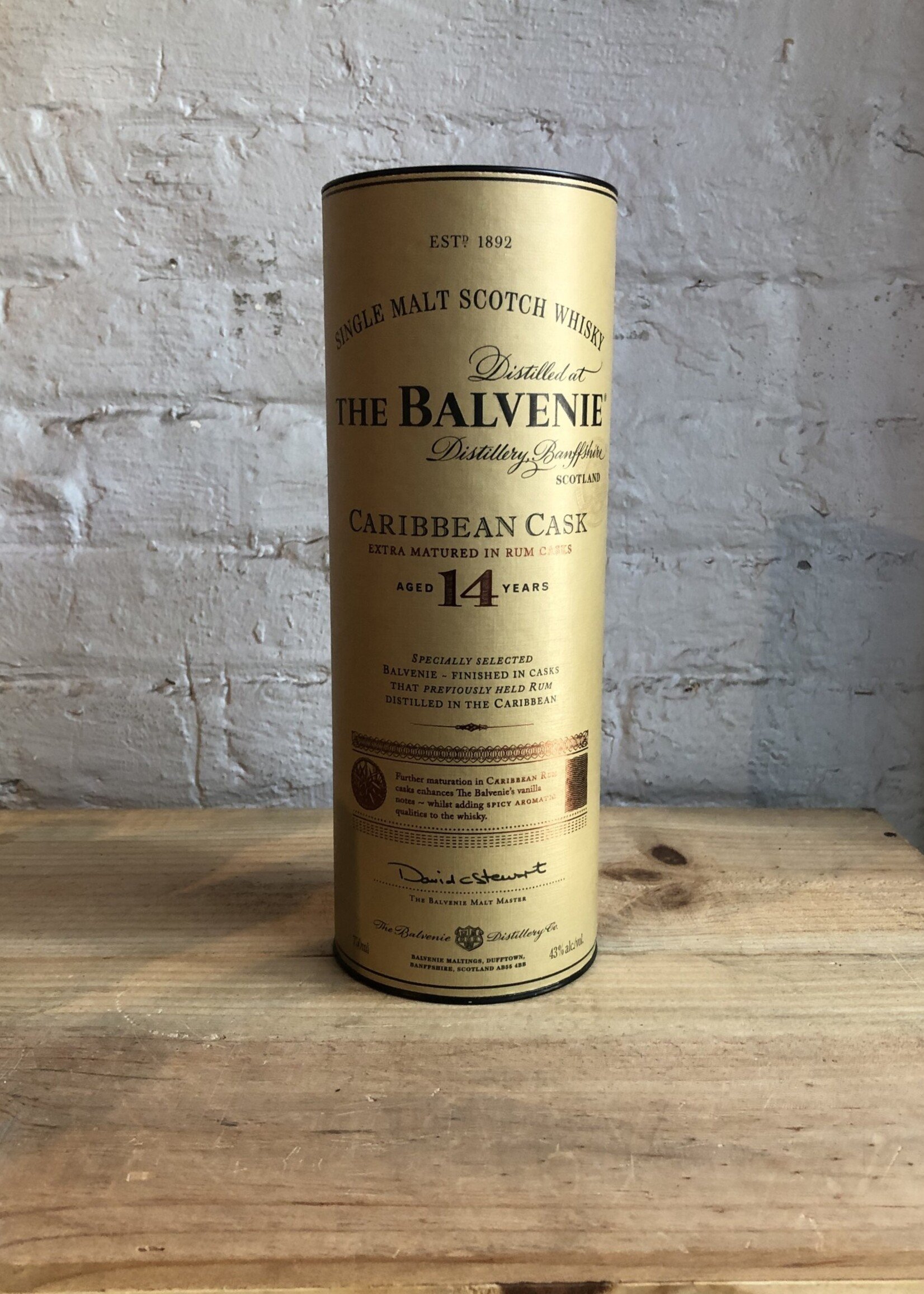 Balvenie 14yr Caribbean Rum Cask Single Malt Scotch Whisky - Speyside, Scotland