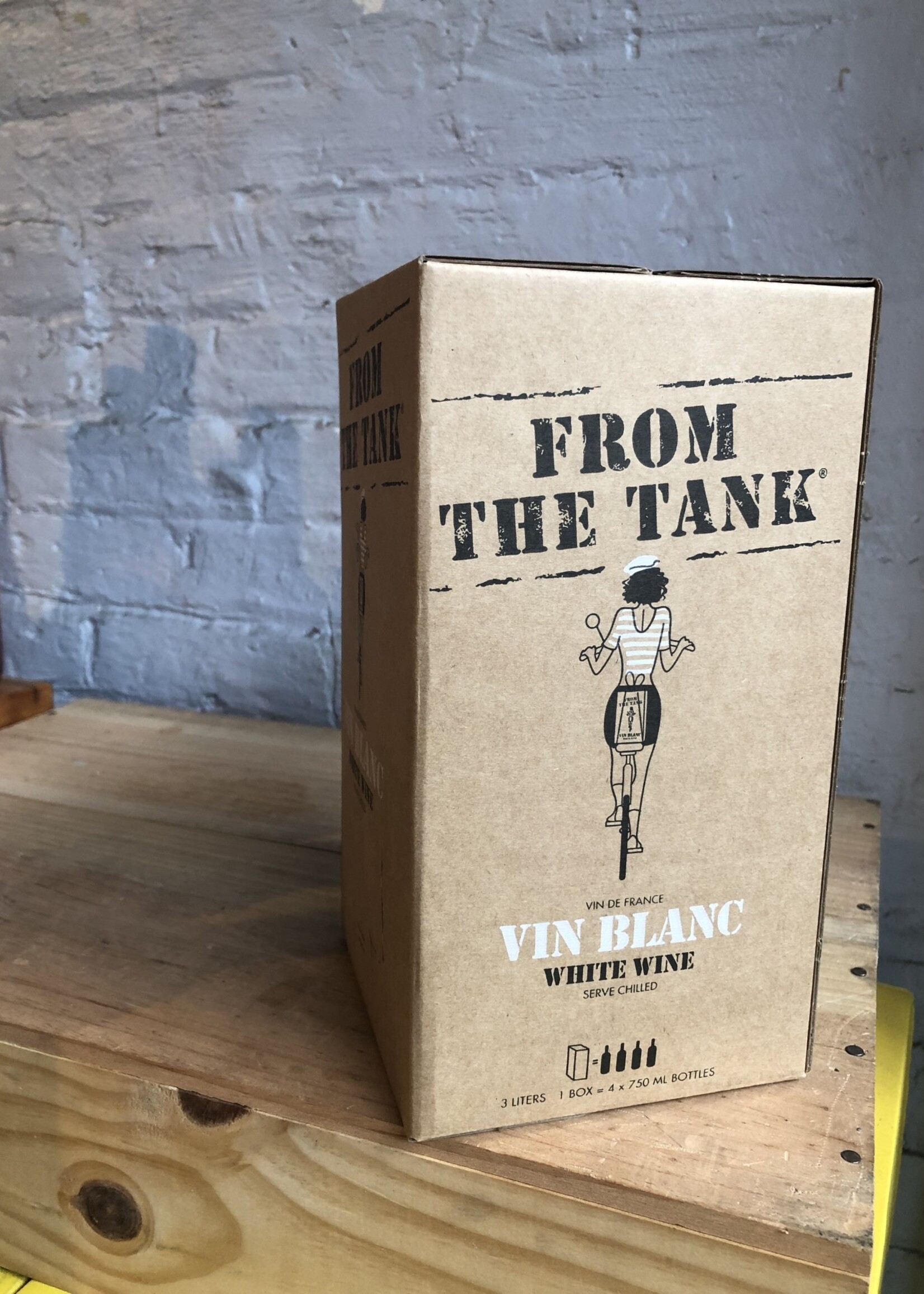 Wine NV La Patience From the Tank White Chardonnay - Pont du Gard, Languedoc, France (3L Bag in a Box)
