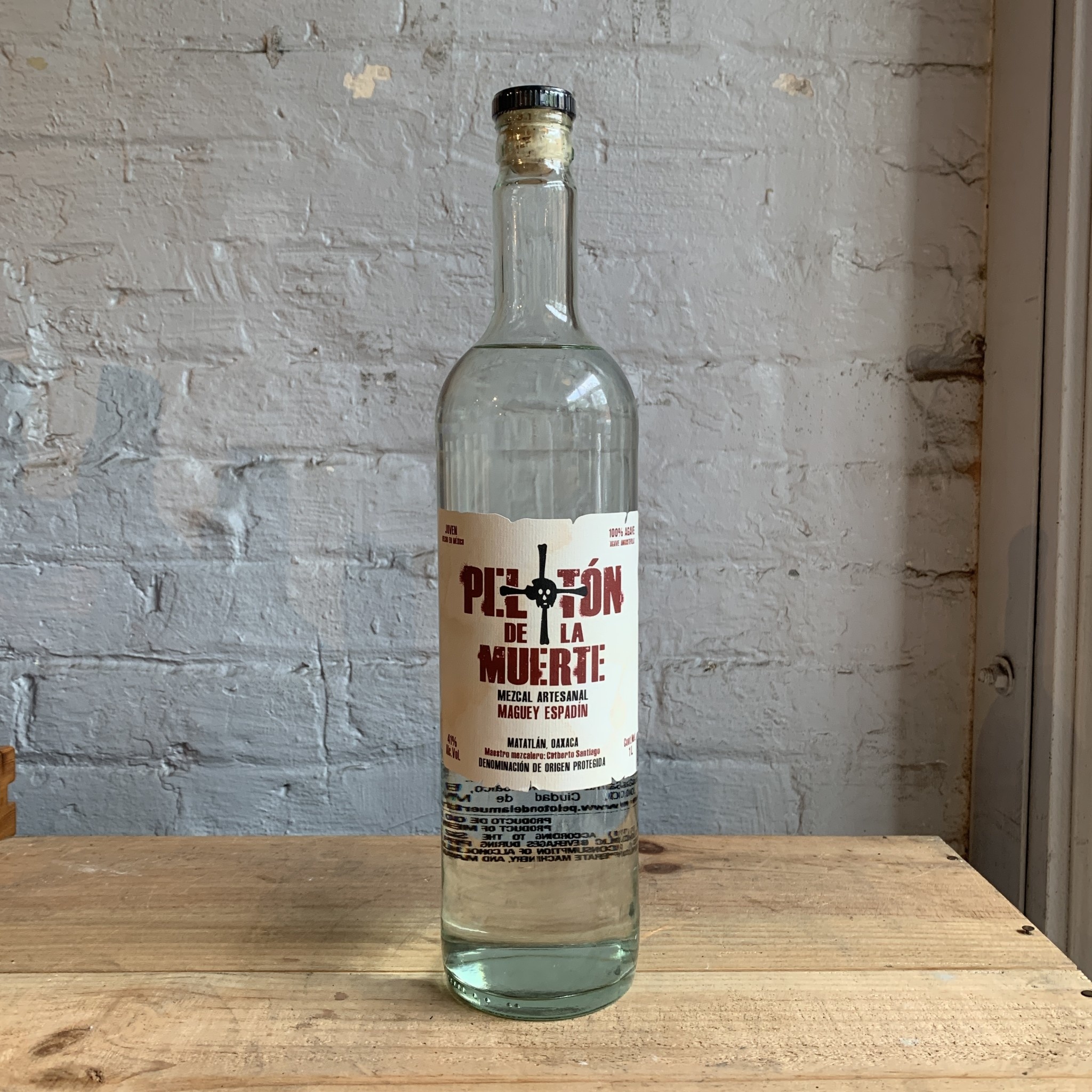 Peloton de la Muerte Mezcal Joven Artesanal Oaxaca, Mexico (1Ltr