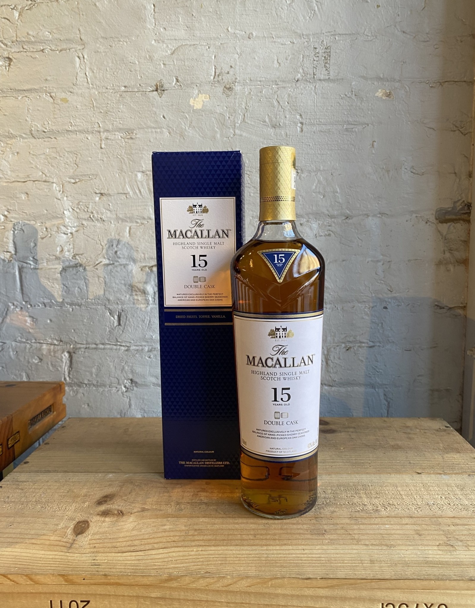 The Macallan 15yr Double Cask Single Malt Scotch Whisky - Speyside, Highland, Scotland (750ml)