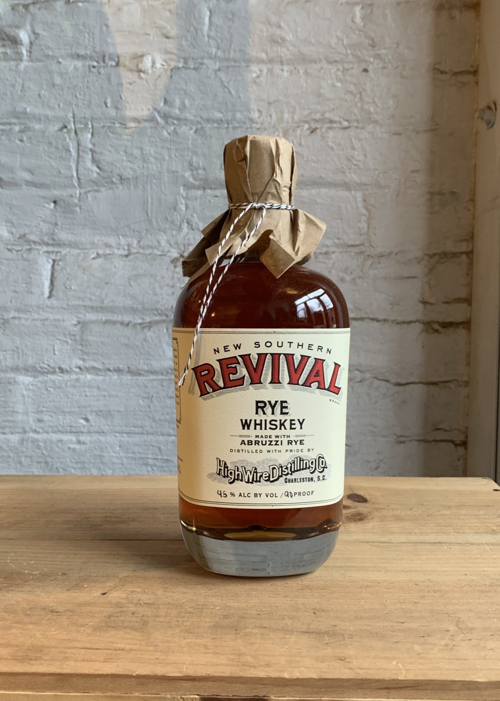High Wire New Southern Revival Abruzzi Rye Whiskey - Charleston, South Carolina (750ml)