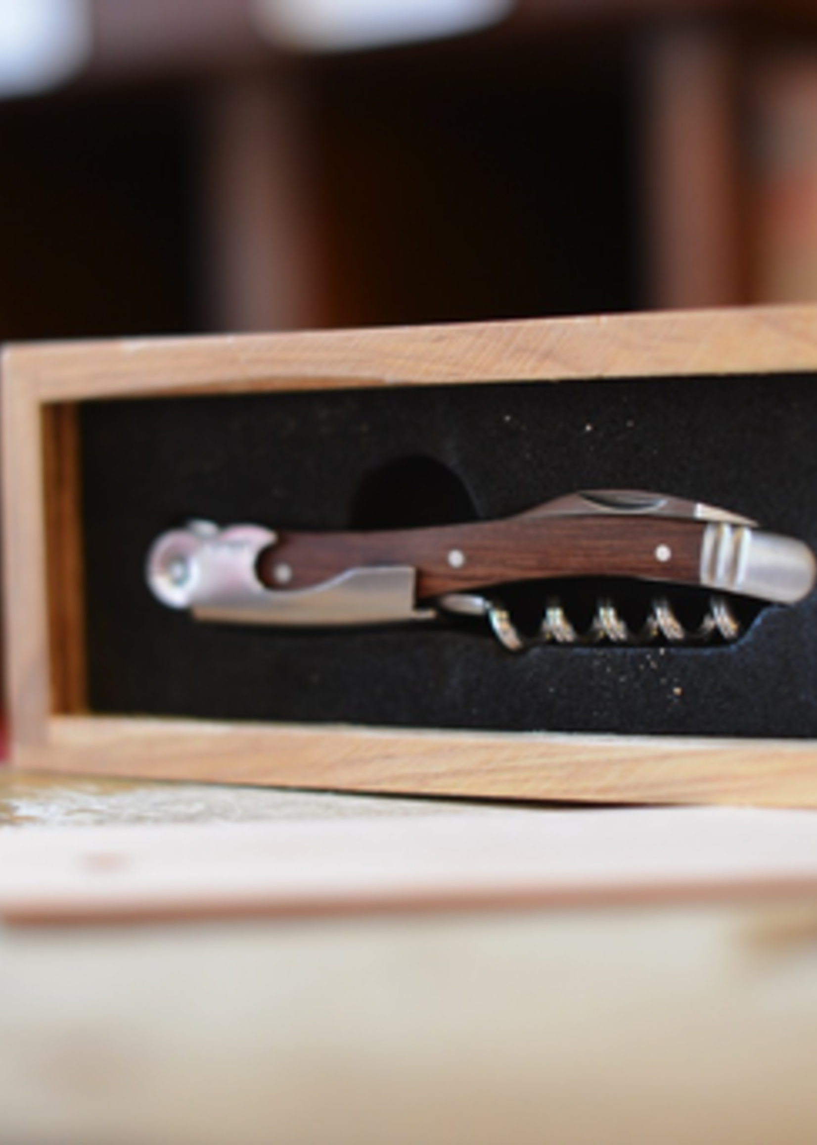 Accessory Laguiole Rosewood Corkscrew in Wood Box