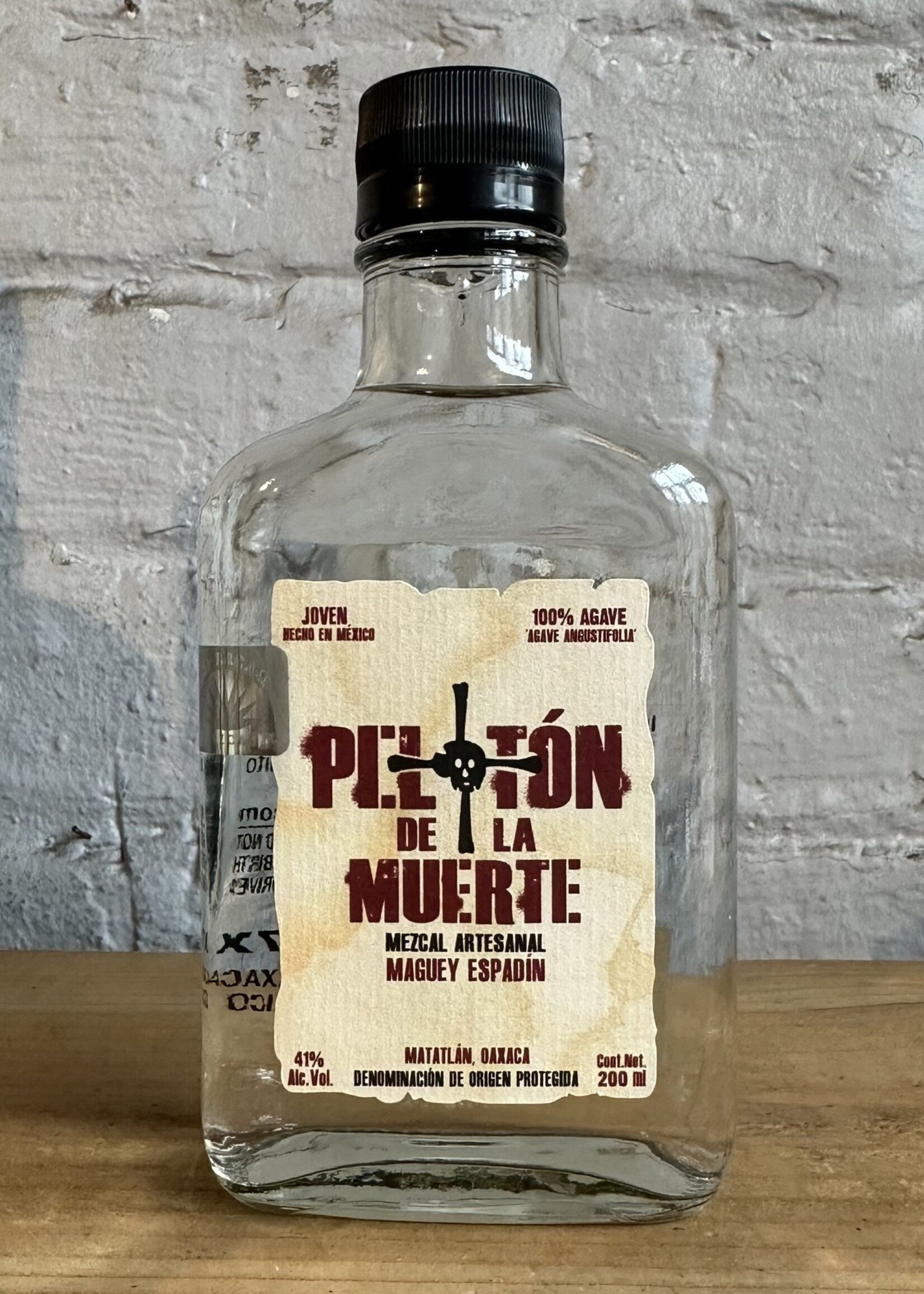 Peloton de la Muerte Mezcal Joven Artesanal - Oaxaca, Mexico (200ml)