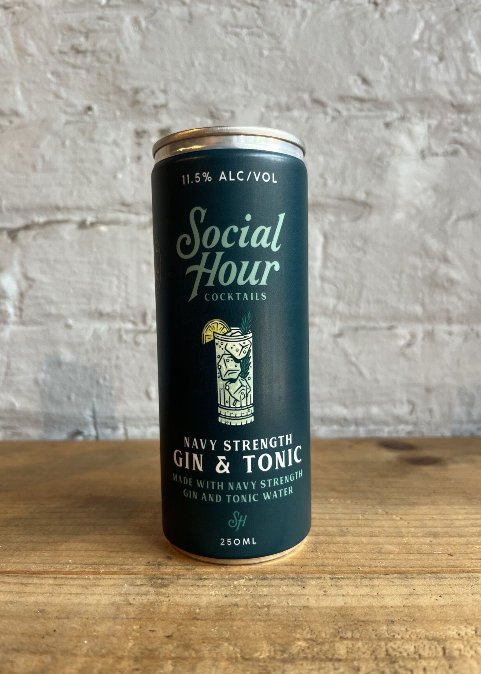 Social Hour Cocktails Navy Strength Gin & Tonic - Brooklyn, NY (250ml)