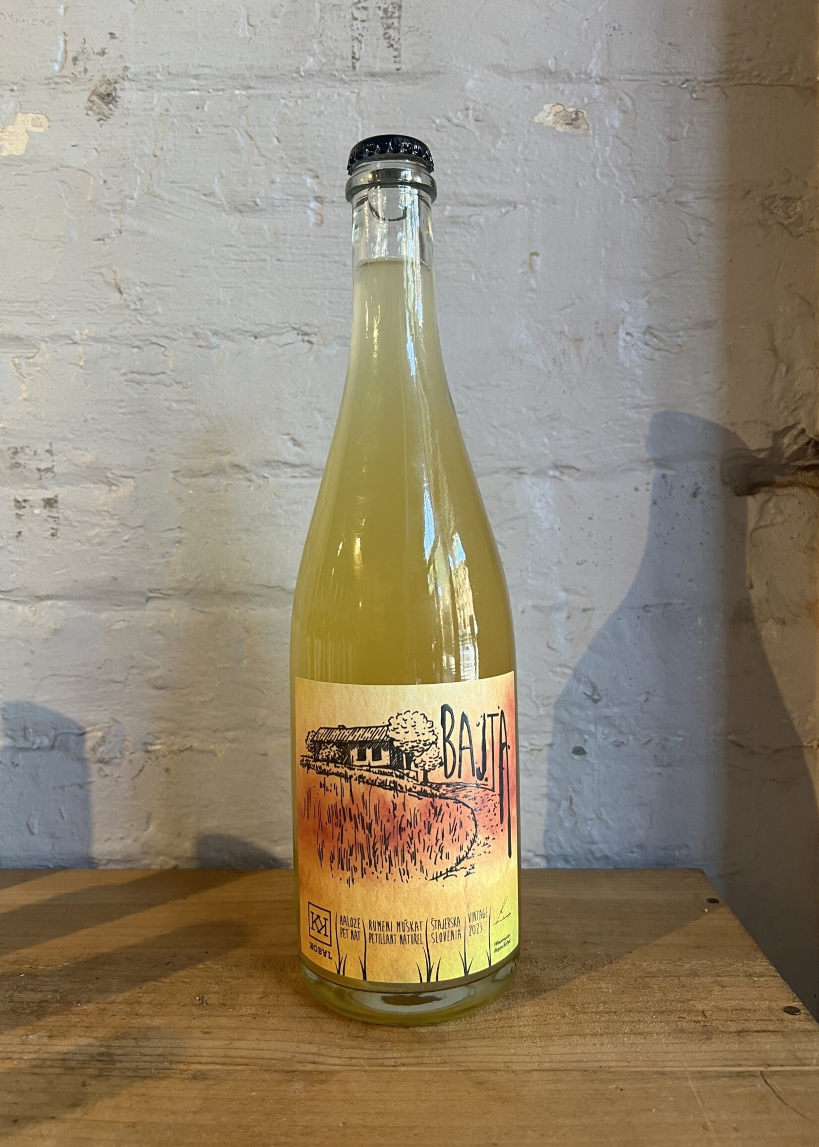 Wine 2023 Kobal Bajta Muskat Pet Nat - Podravje, Slovenia (750ml)