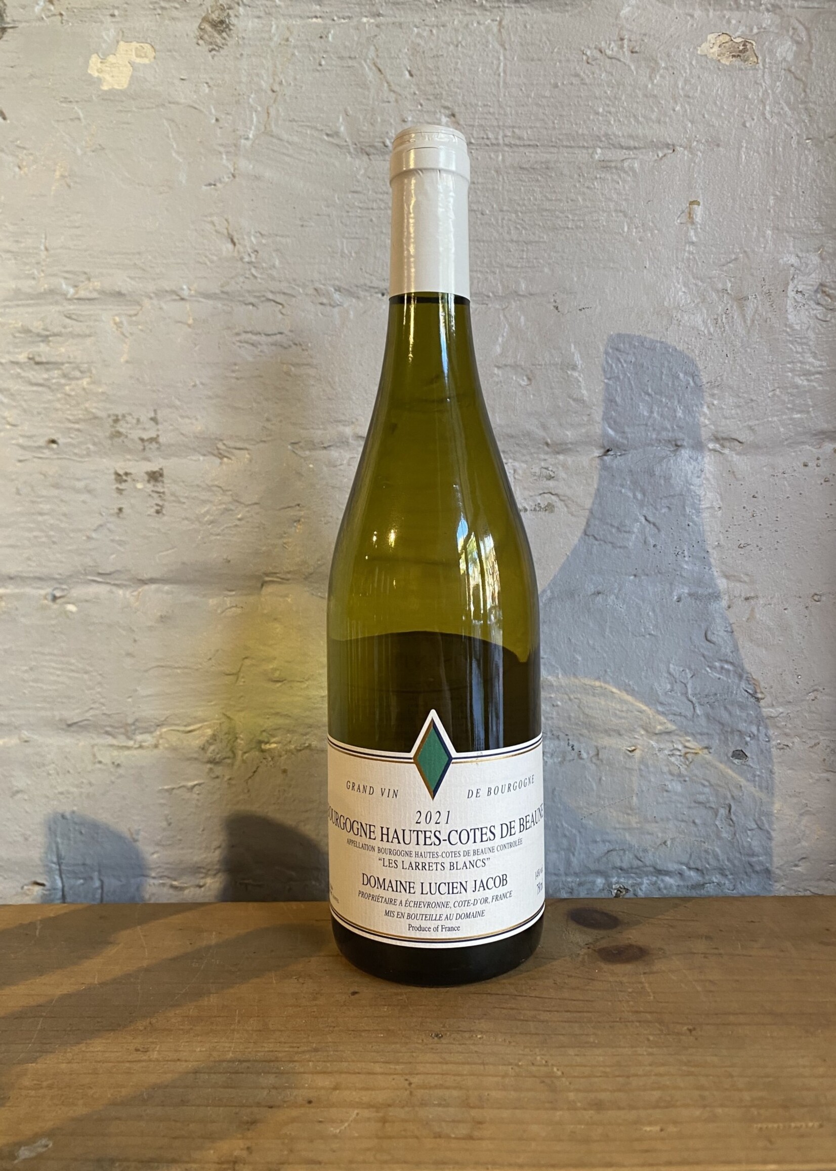 Wine 2021 Domaine Lucien Jacob Les Larrets Blancs - Hautes Cotes de Beaune, Burgundy, France (750ml)