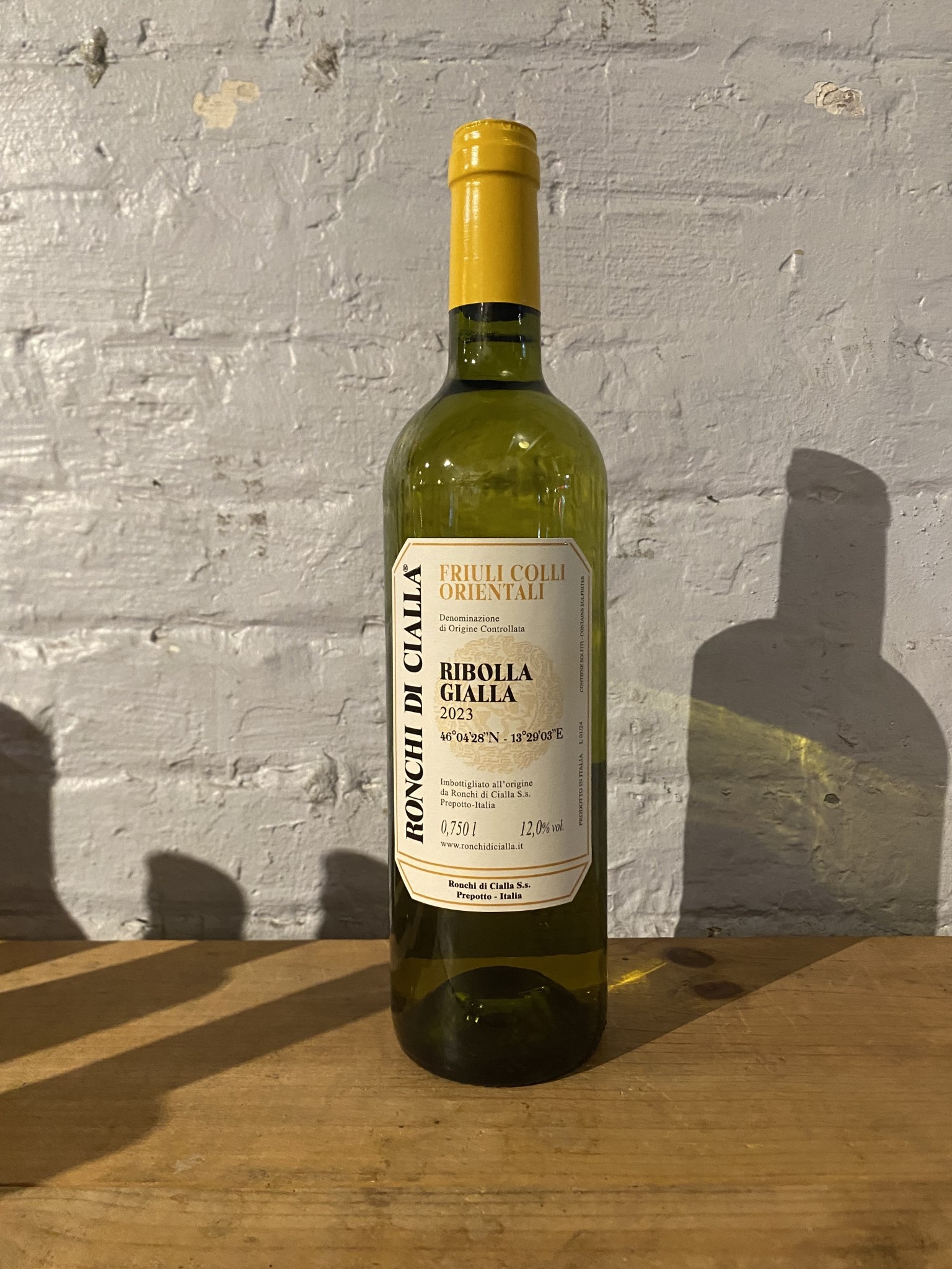 2023 Ronchi di Cialla Ribolla Gialla - Colli Orientali del