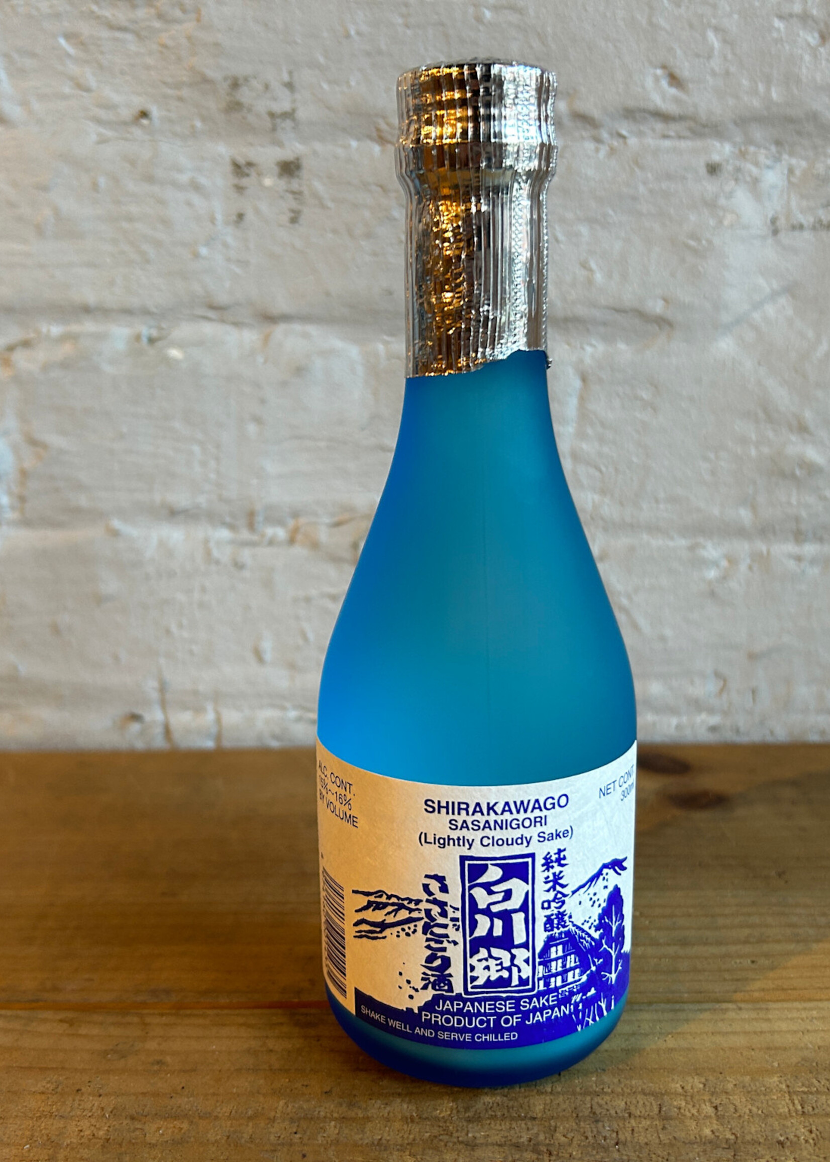 Sake & Shochu Shirakawago Snowy Village Sasanigori Junmai Ginjyo Sake - Chubu, Japan (300ml)