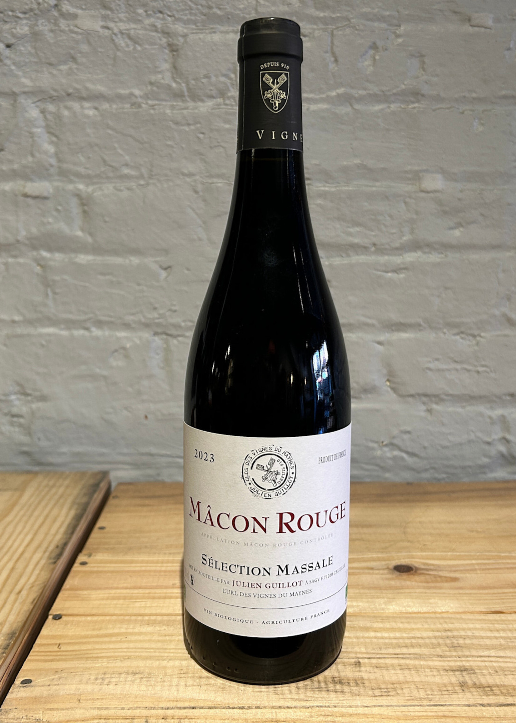 Wine 2023 Julien Guillot Selection Massale Macon Rouge - Burgundy, France (750ml)