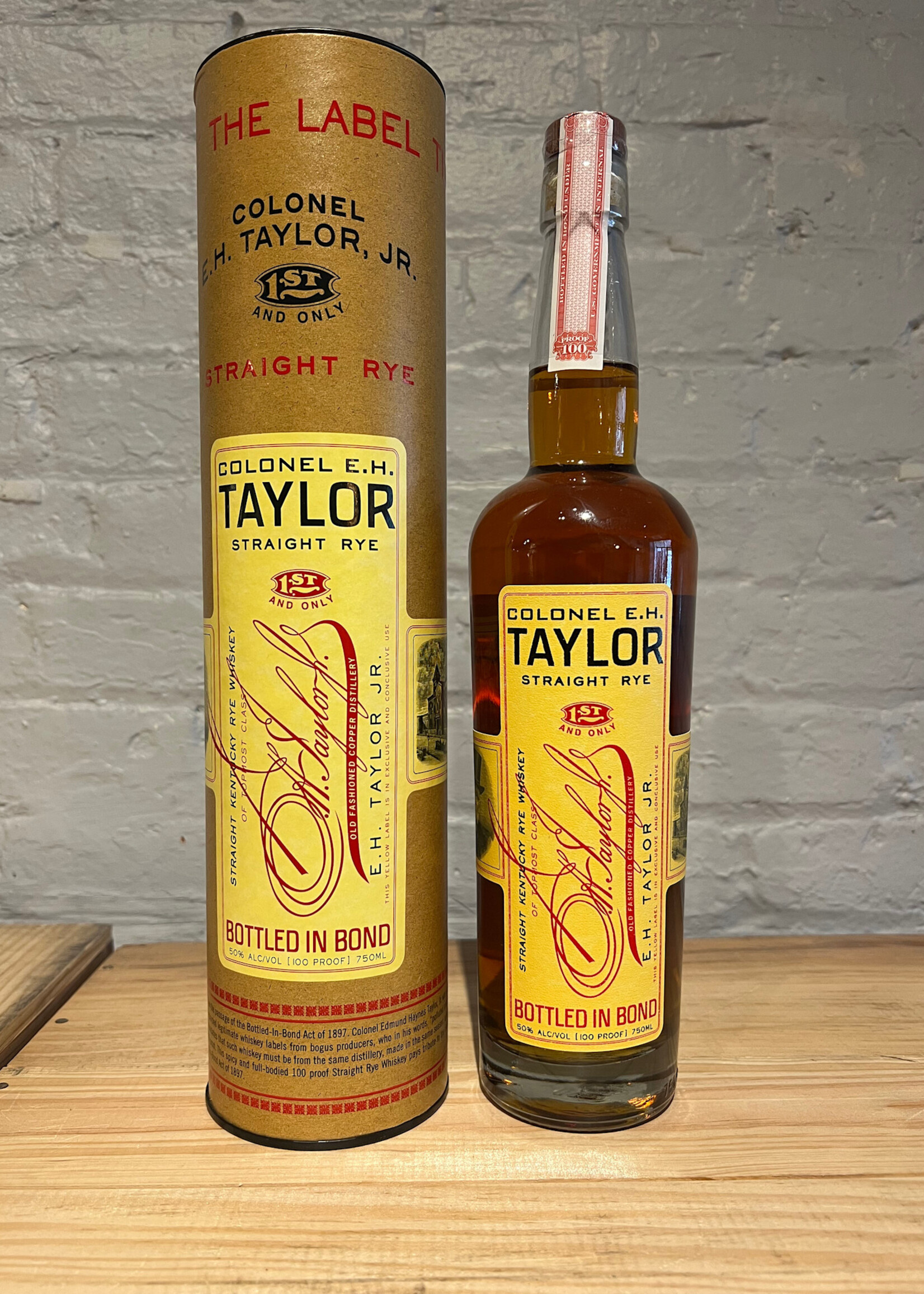 Colonel E.H. Taylor 1st and Only Straight Rye Whiskey Bottled in Bond - Frankfort, KY (750ml)
