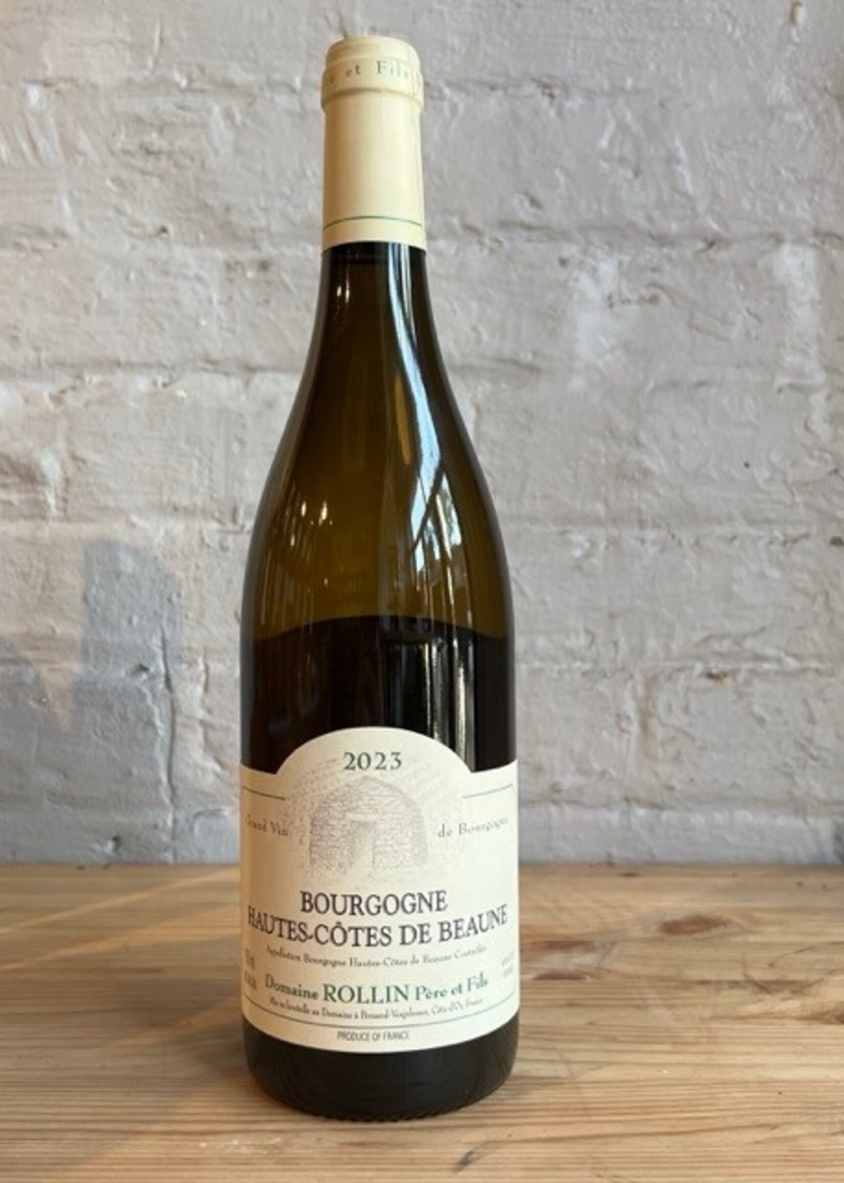 Wine 2023 Domaine Rollin Pere & Fils Bourgogne Blanc - Hautes-Cotes de Beaune, Burgundy, France (750ml)