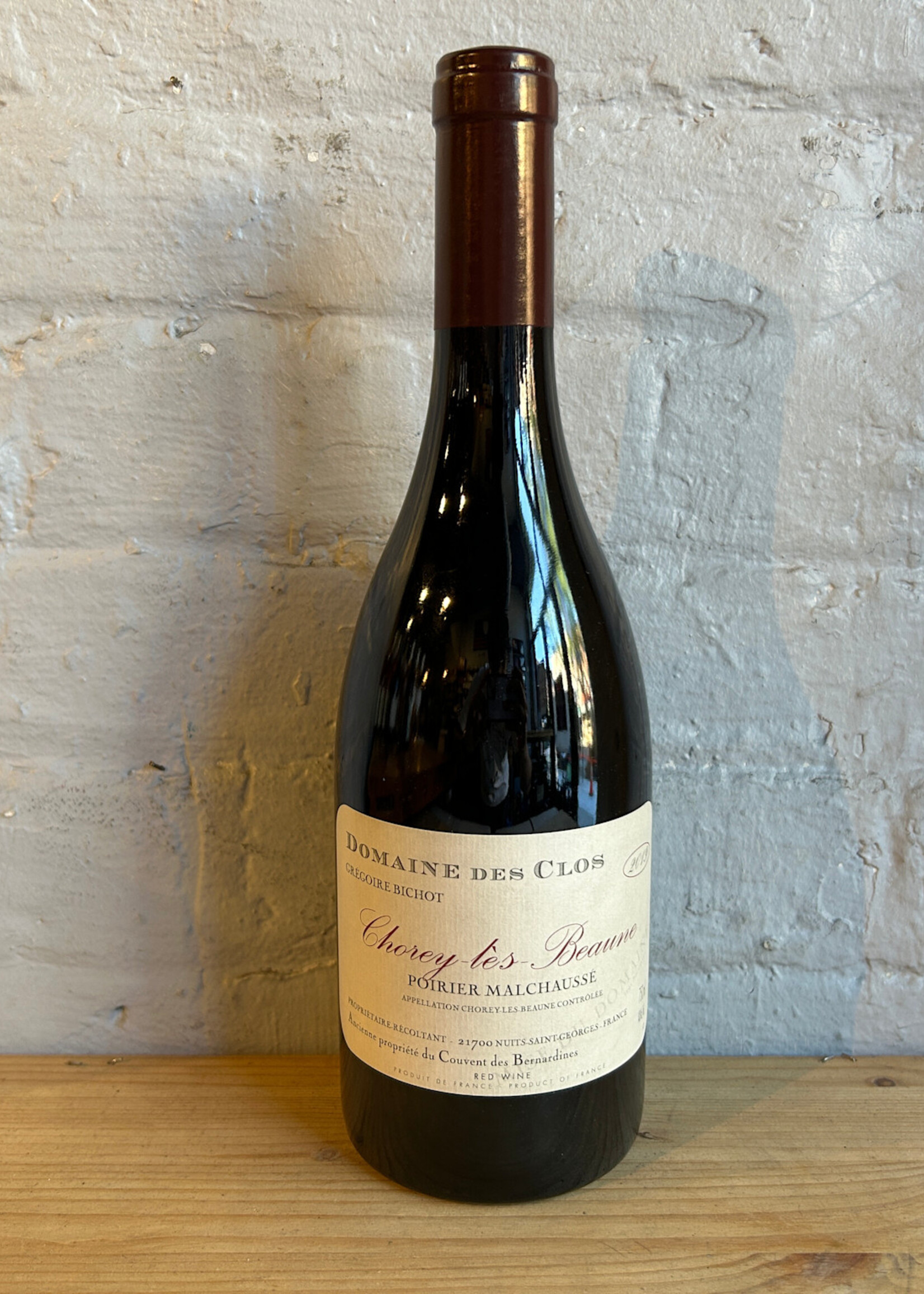 Wine 2019 Domaine des Clos, Gregoire Bichot, Chorey-les-Beaune Poirier Malchaussé Rouge - Burgundy, France (750ml)
